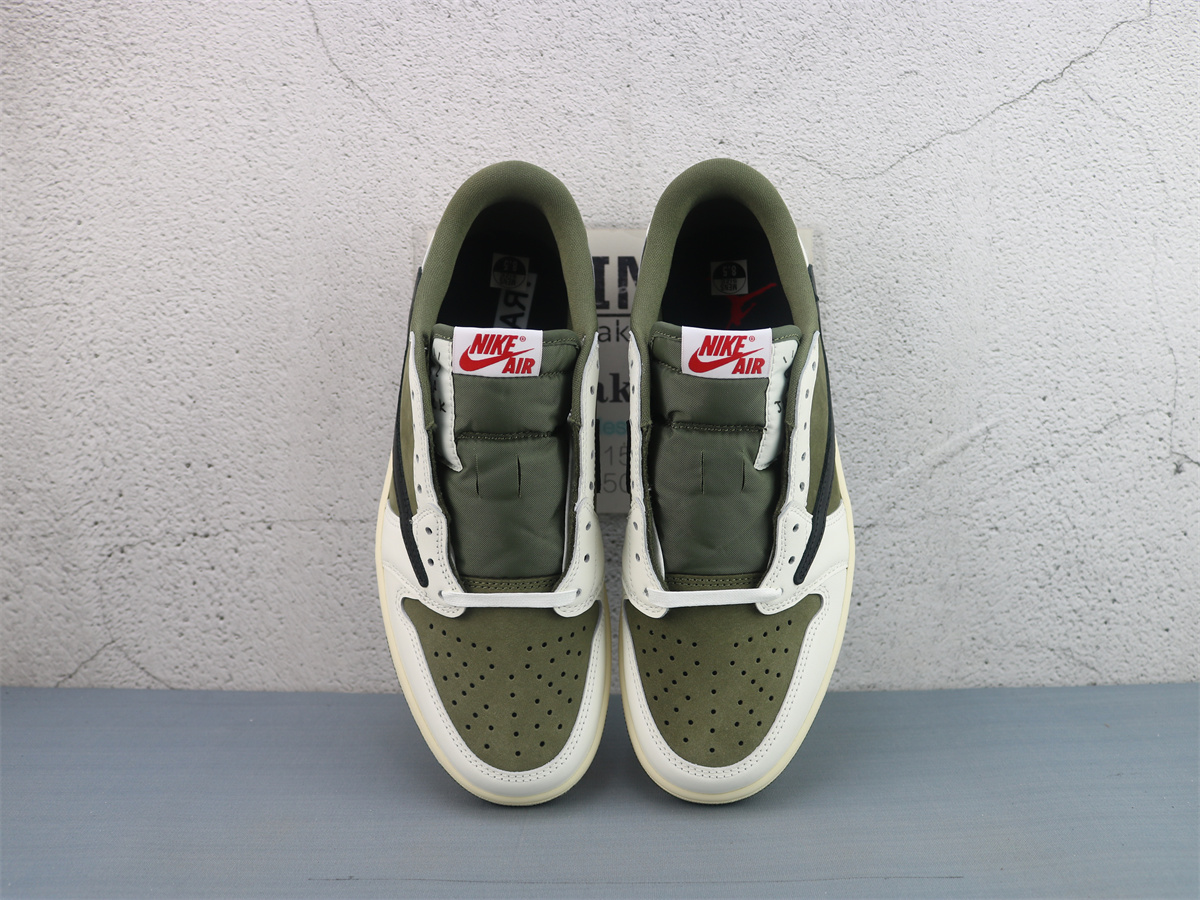 PK 4.0Batch Travis Scott x Air Jordan 1 Low OG Medium Olive DM7866-200